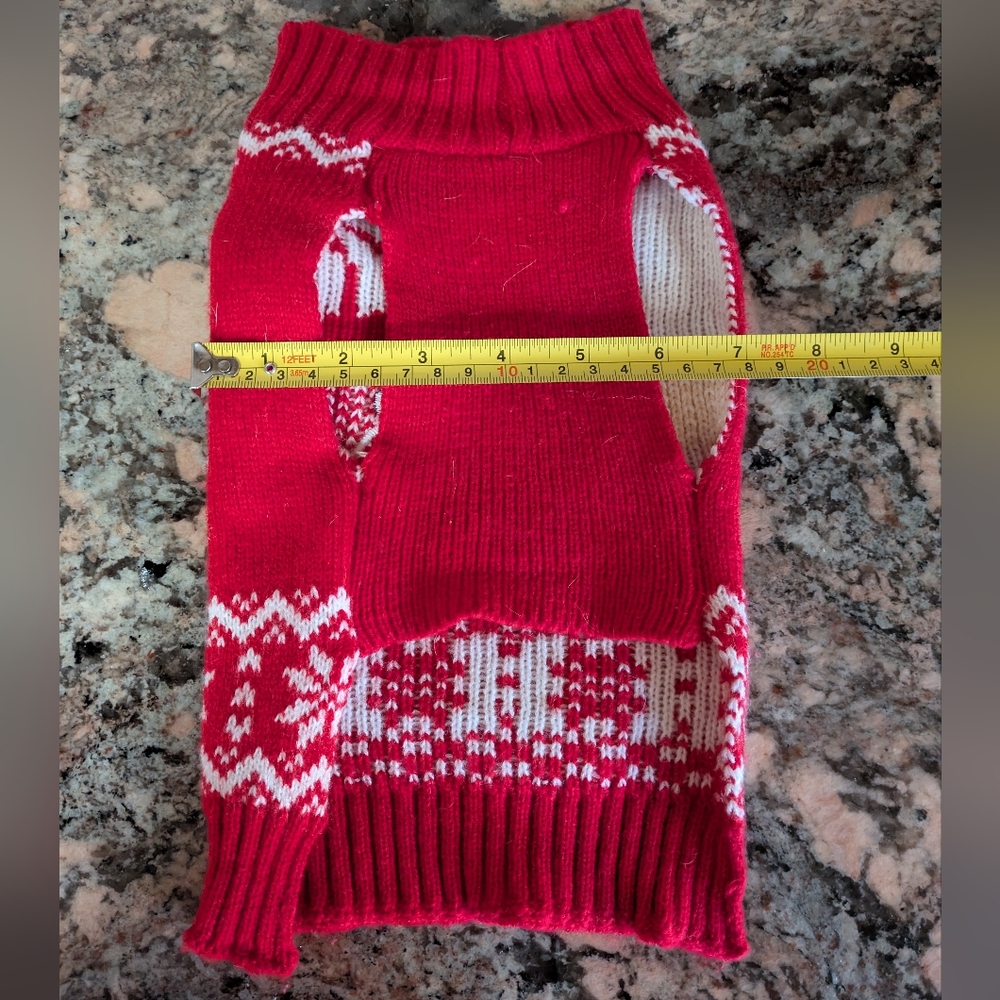 2/$18 Santa Knitted Dog Sweater - Picture 4 of 4
